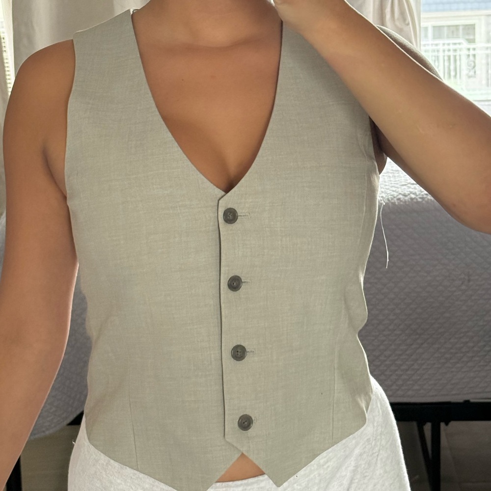 Babaton Taupe Vest